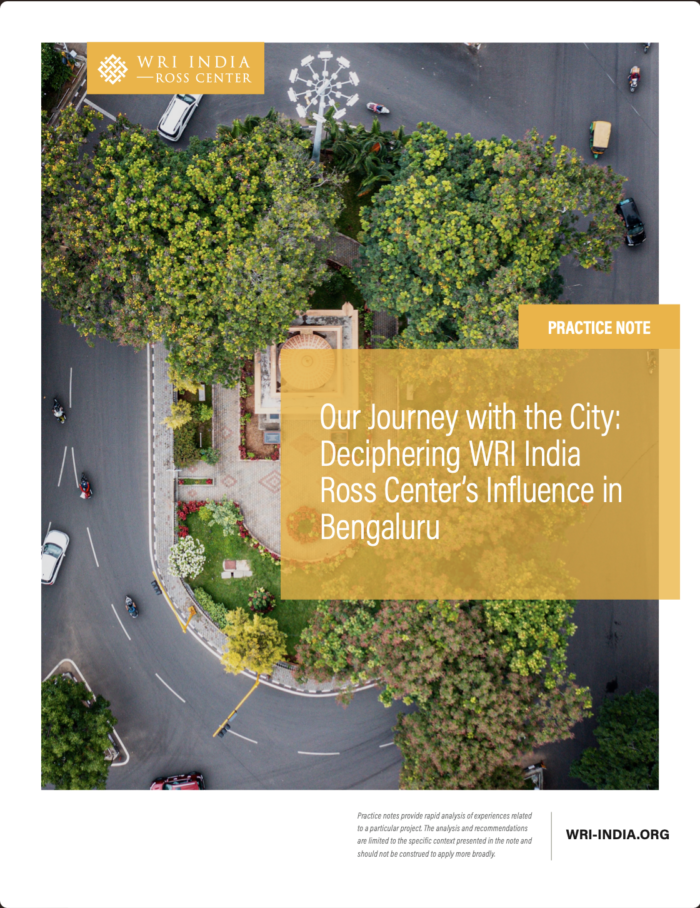 WRI India Ross Center’s Influence in Bengaluru